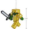 Hallmark Minecraft Zombie Christmas Ornament 1.48 x 3.05 x 1.29 inches(Zombie with Sword)