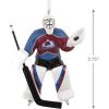 Hallmark NHL Colorado Avalanche Goalie Christmas Ornament, 0001OSL1747(Avalanche)