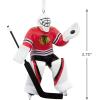 Hallmark NHL Colorado Avalanche Goalie Christmas Ornament, 0001OSL1747(Blackhawks)