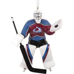 Hallmark NHL Colorado Avalanche Goalie Christmas Ornament, 0001OSL1747(Avalanche)