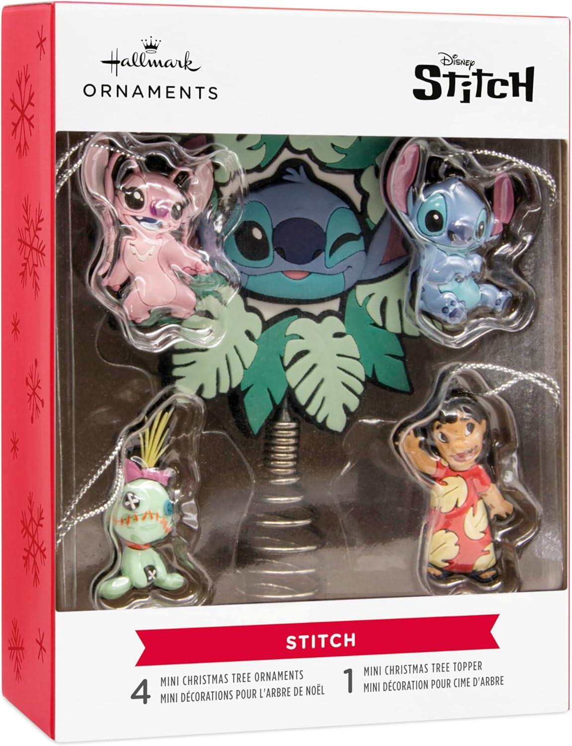 image:imageHallmark Disney Lilo amp Stitch Mini Christmas Tree Topper and Ornaments Set of 5 Gifts for Disney Fans