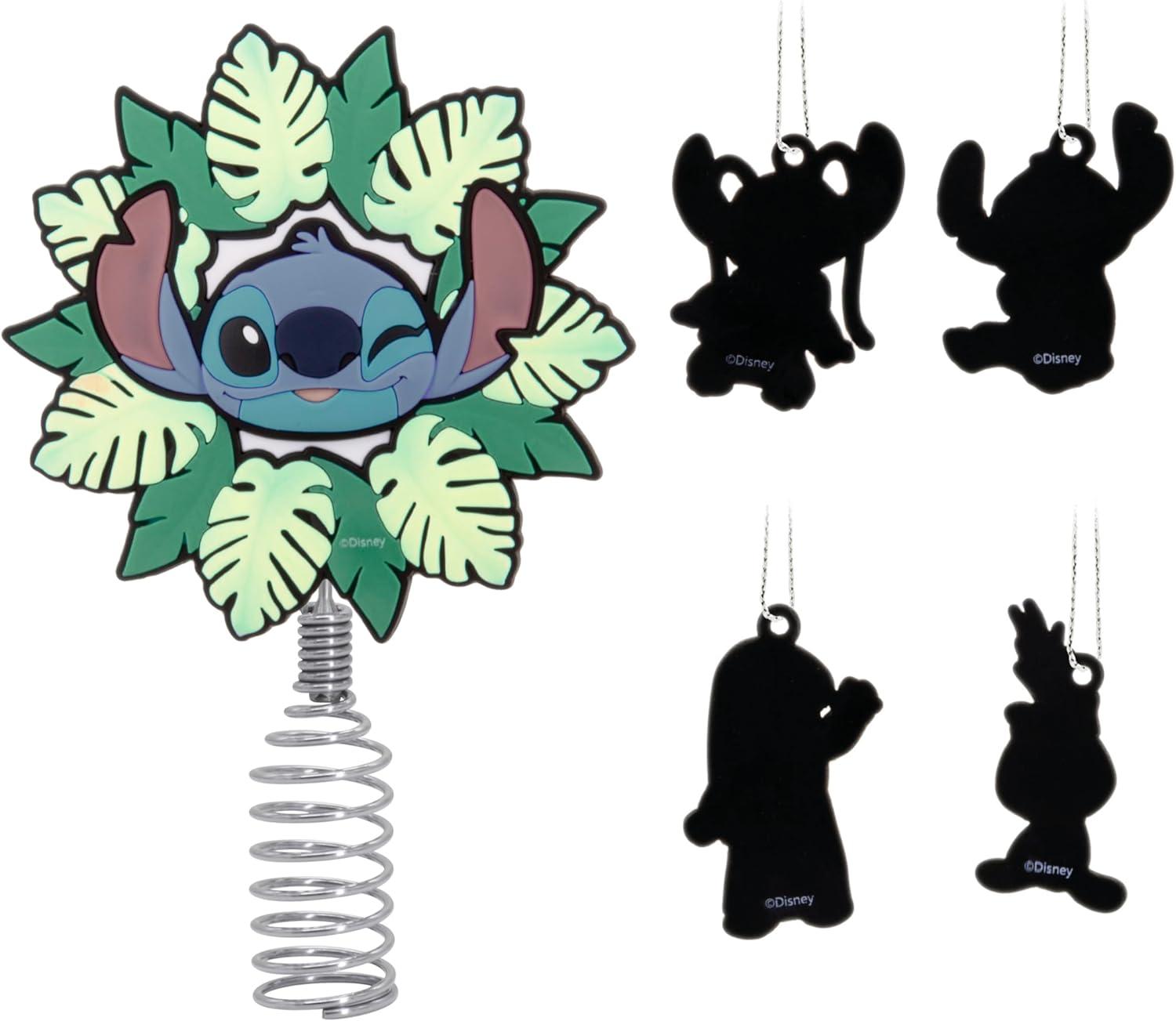 image:imageHallmark Disney Lilo amp Stitch Mini Christmas Tree Topper and Ornaments Set of 5 Gifts for Disney Fans