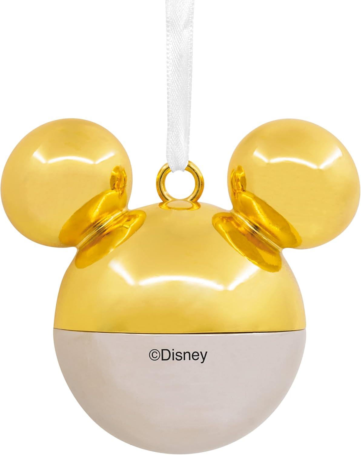 image:imageHallmark Disney Mickeys Christmas Carol Christmas Ornaments Set of 2Mickey Gold