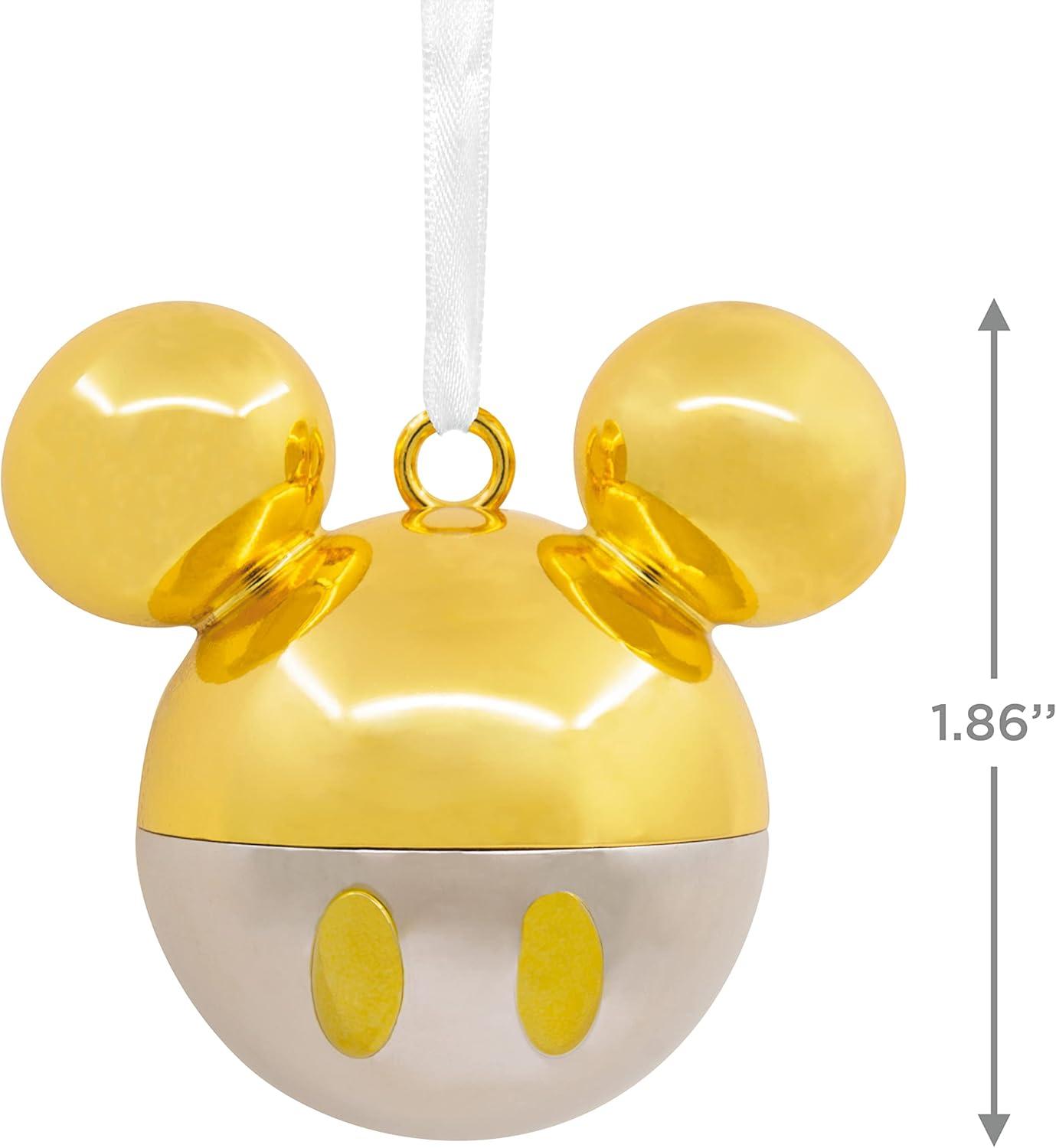 image:imageHallmark Disney Mickeys Christmas Carol Christmas Ornaments Set of 2Mickey Gold
