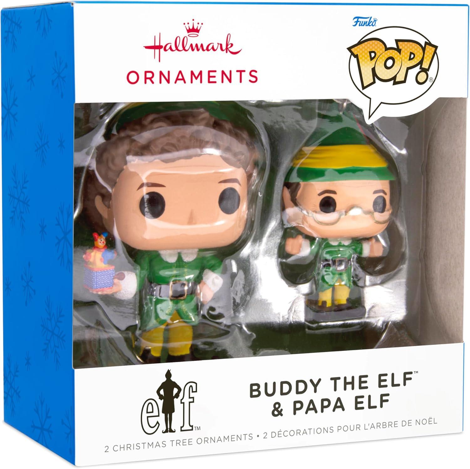 image:imageHallmark Elf Buddy The Elf and Papa Elf Funko POP Christmas Ornaments Set of 2 Pop Culture Gifts