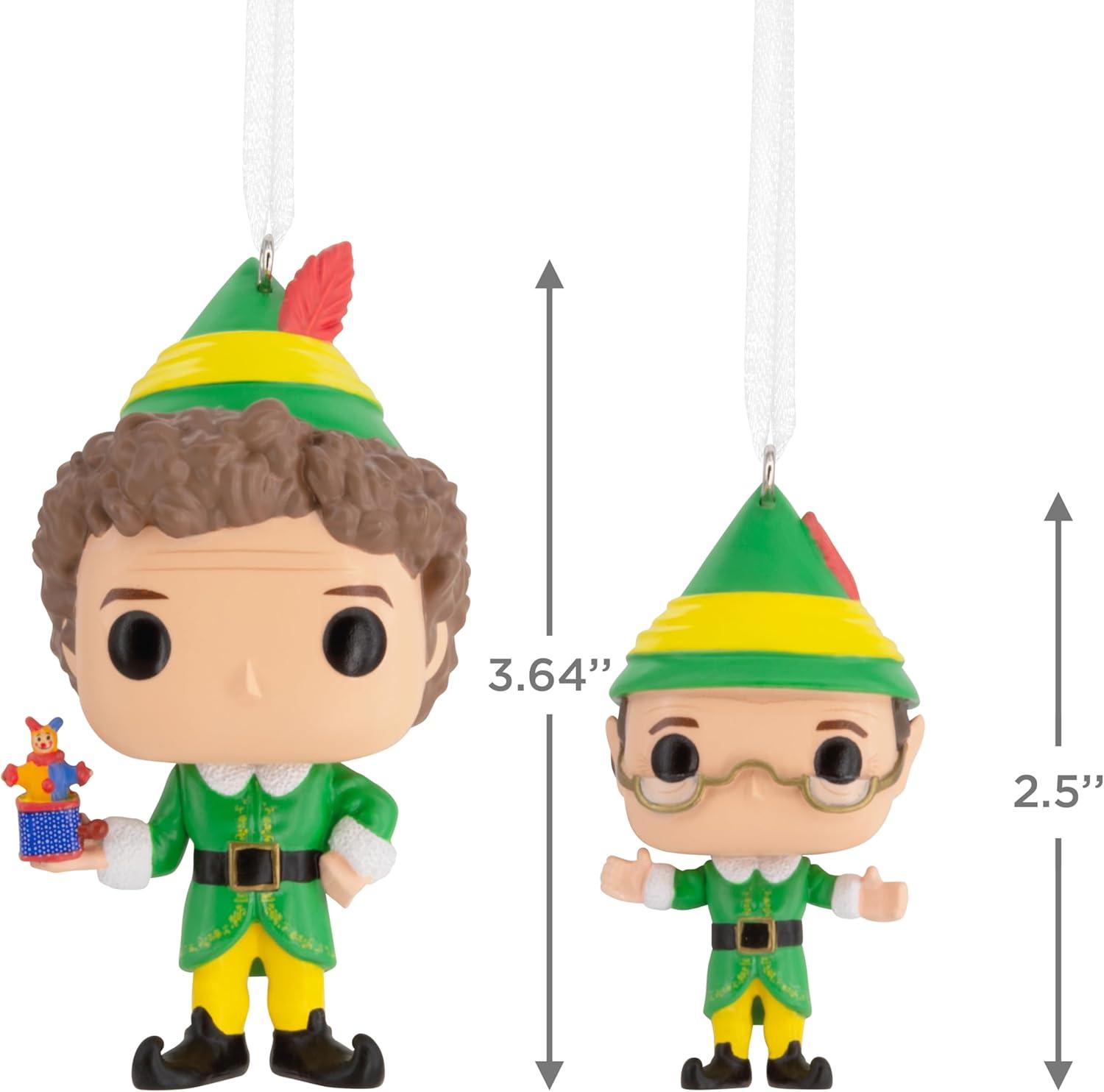 image:imageHallmark Elf Buddy The Elf and Papa Elf Funko POP Christmas Ornaments Set of 2 Pop Culture Gifts