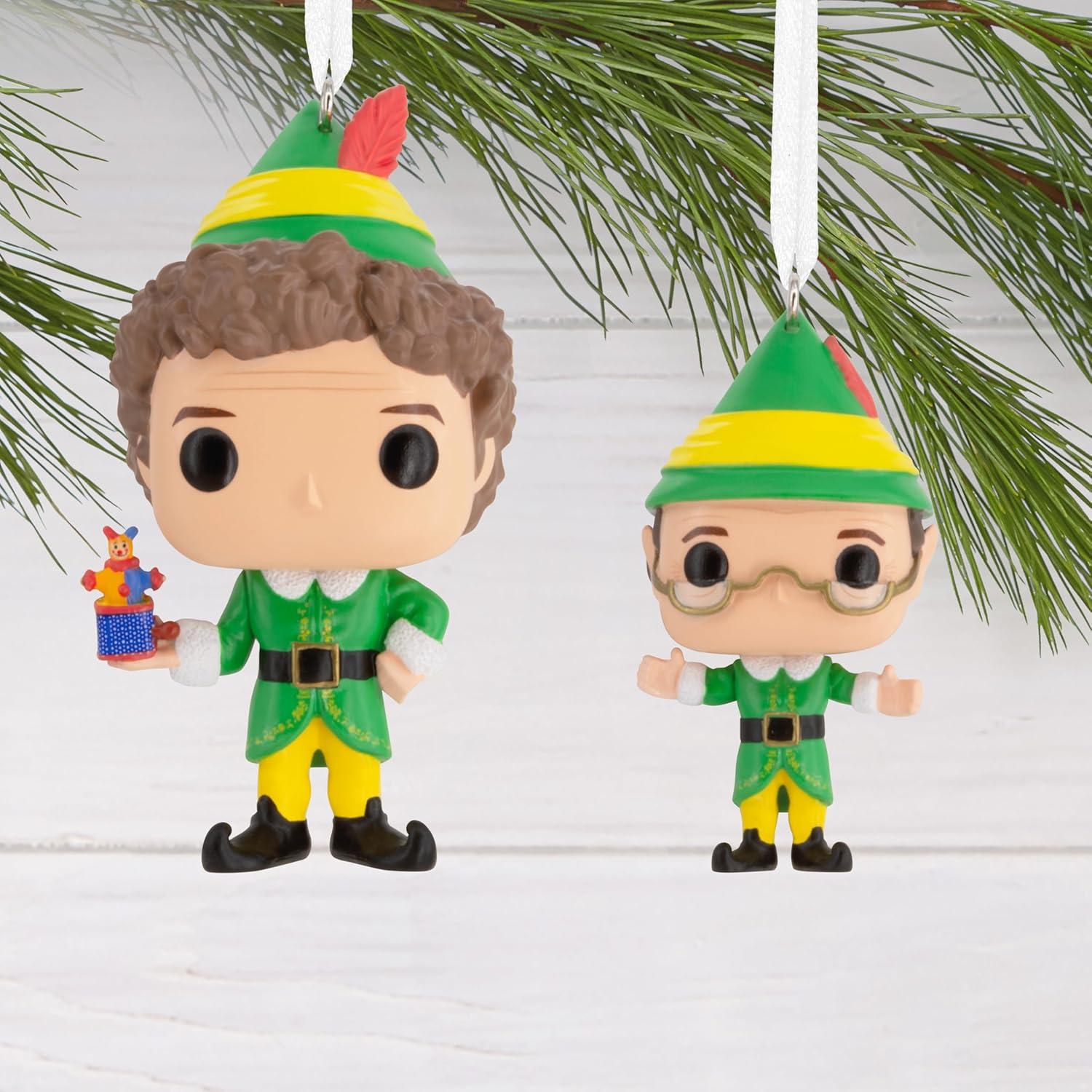 image:imageHallmark Elf Buddy The Elf and Papa Elf Funko POP Christmas Ornaments Set of 2 Pop Culture Gifts
