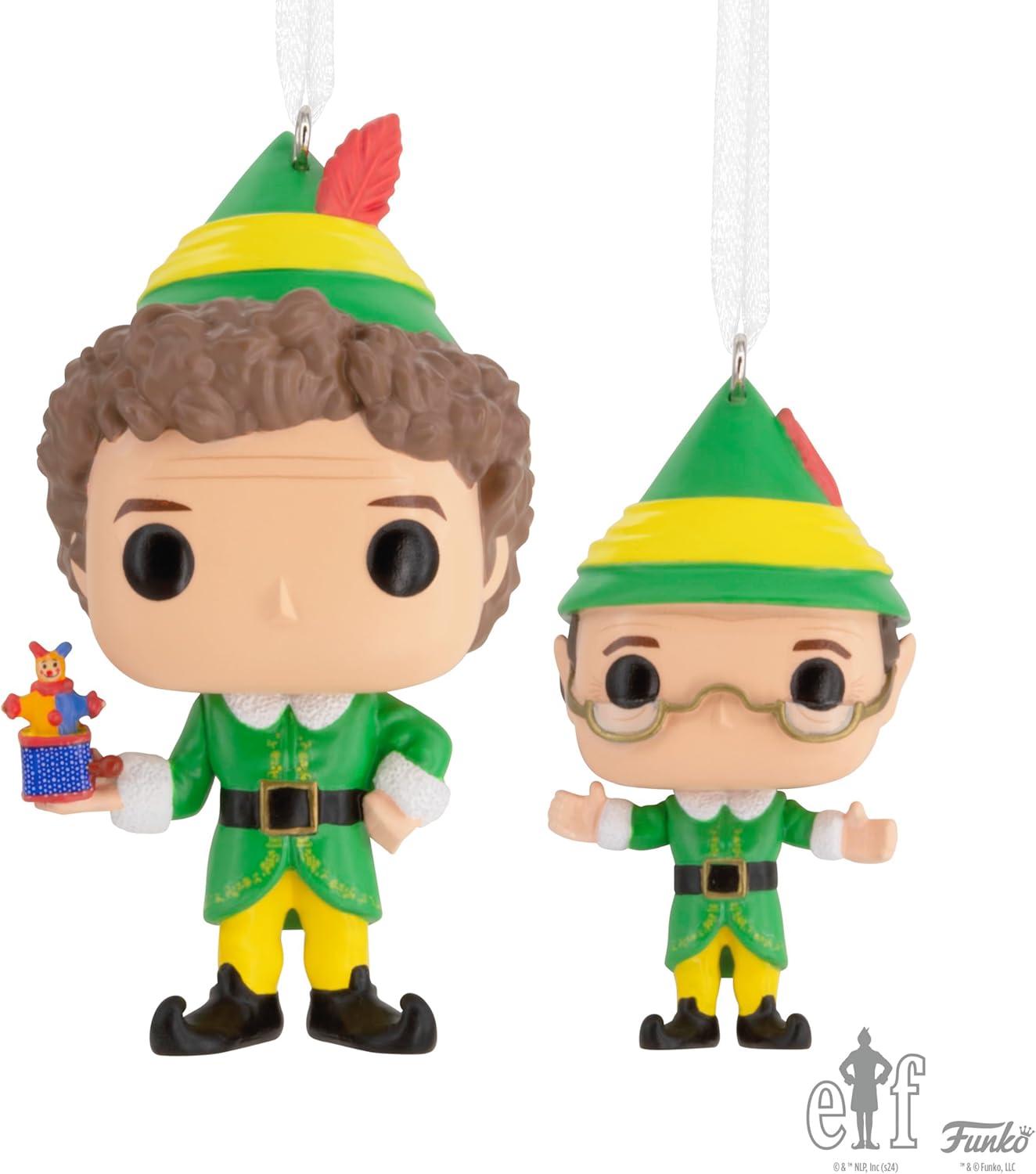 image:imageHallmark Elf Buddy The Elf and Papa Elf Funko POP Christmas Ornaments Set of 2 Pop Culture Gifts