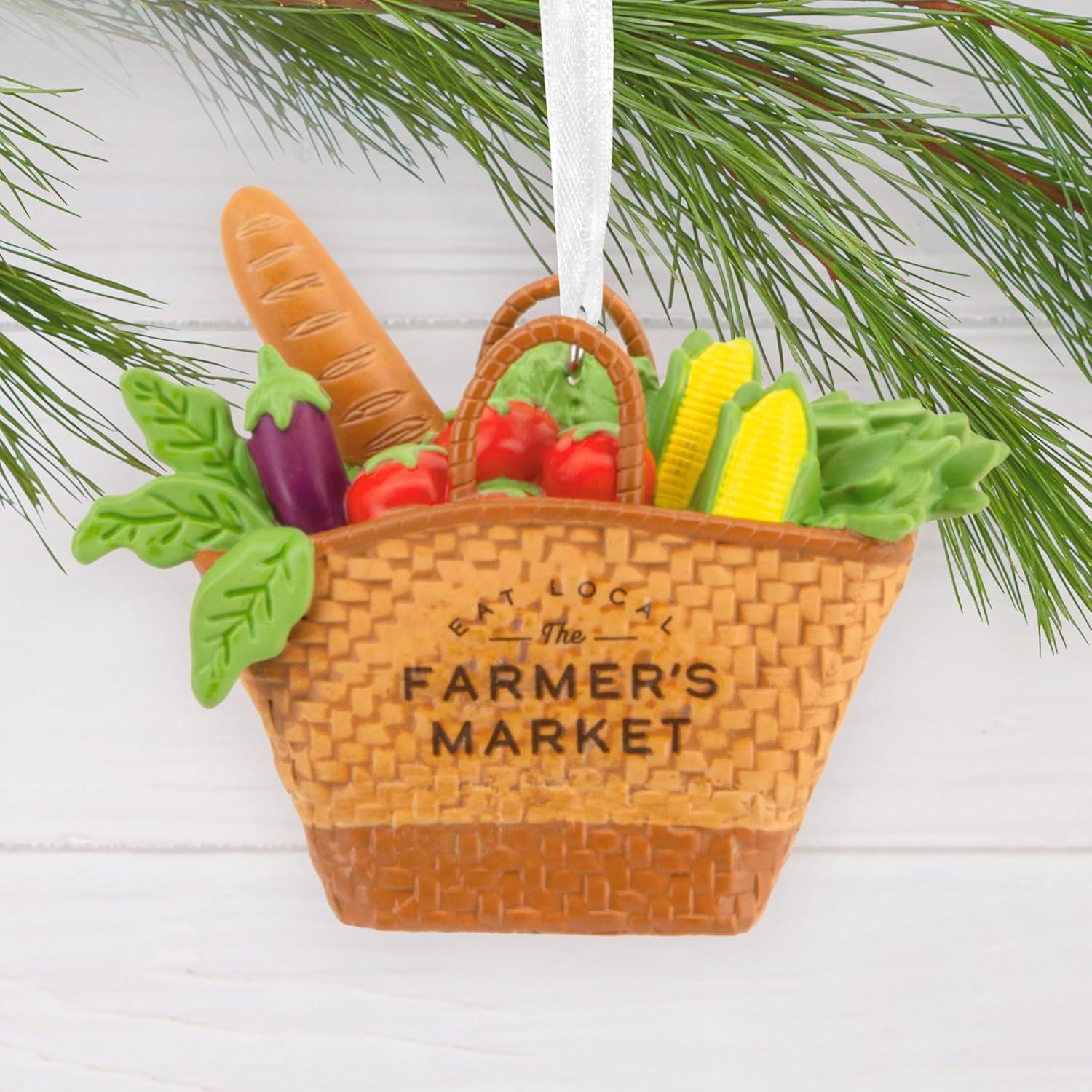 image:imageHallmark Farmers Market Basket Christmas Ornament Food Gifts