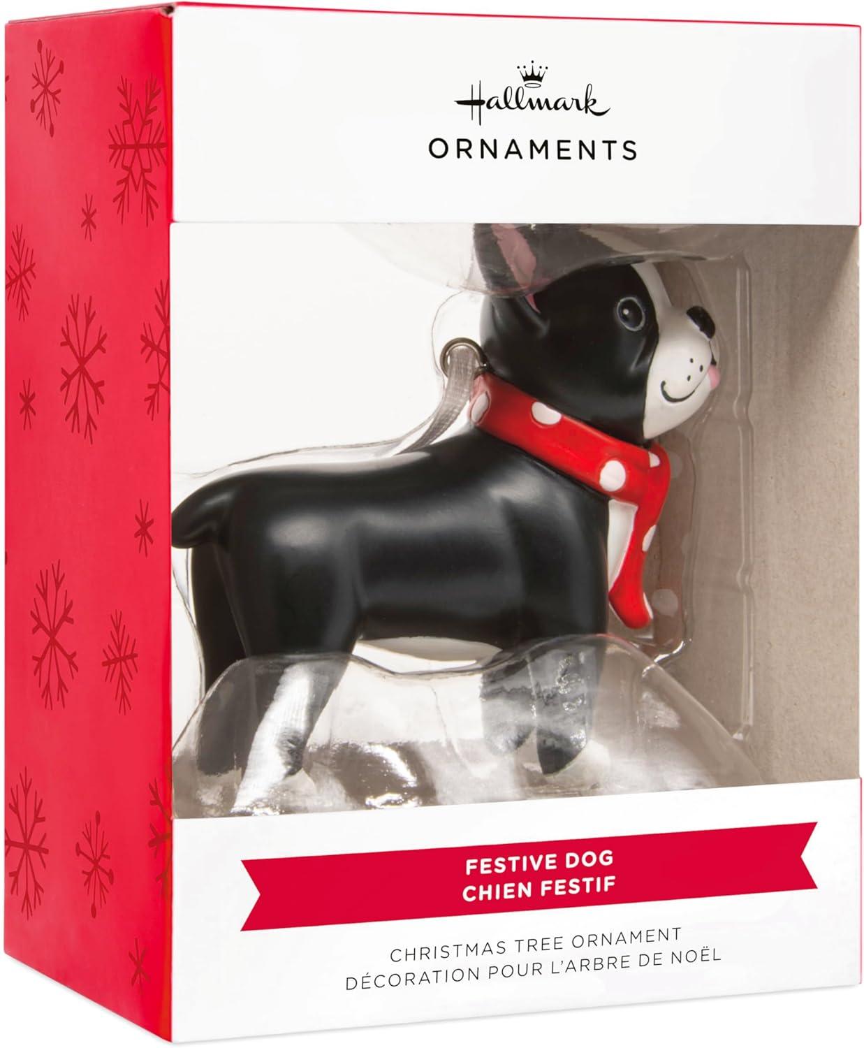 image:imageHallmark Festive Pup Christmas Ornament Gifts for Animal Lovers