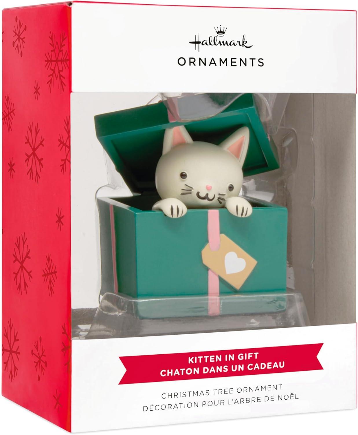 image:imageHallmark Kitten in Present Christmas Ornament Gifts for Animal Lovers