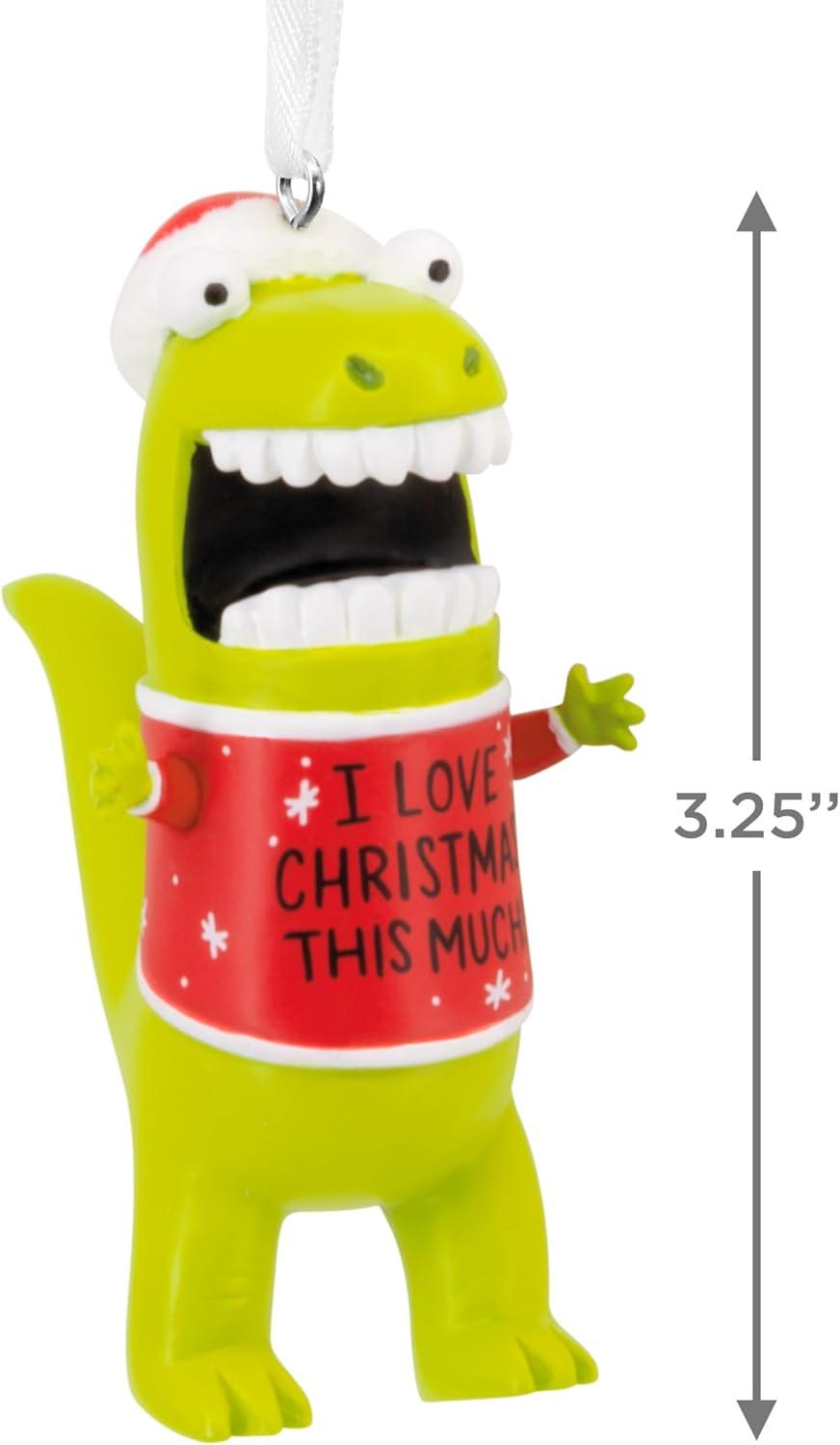 image:imageHallmark Love Christmas This Much Dinosaur Christmas Ornament Funny Gifts