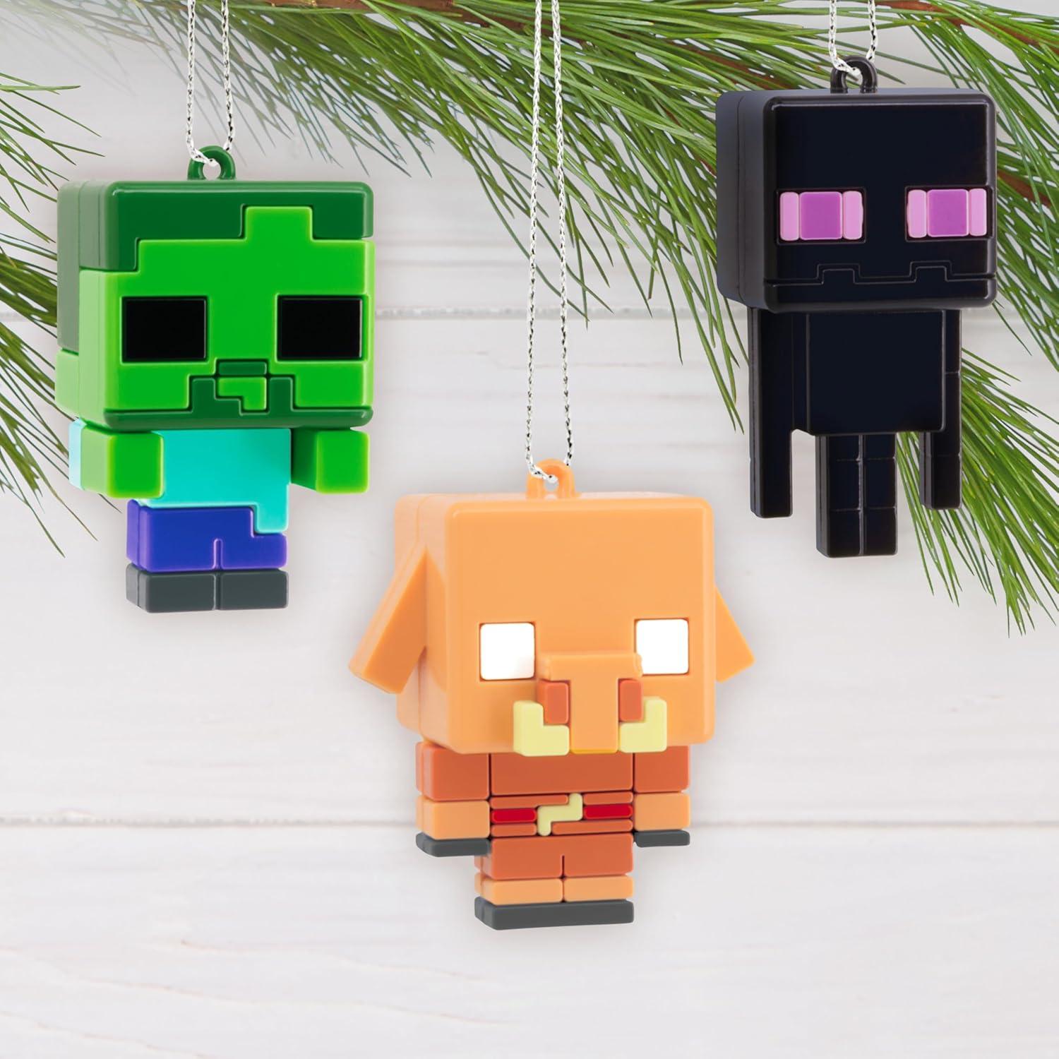 image:imageHallmark Minecraft Blind Box Mini Christmas Ornaments Purchase Includes 2 Tiny Mystery Ornaments