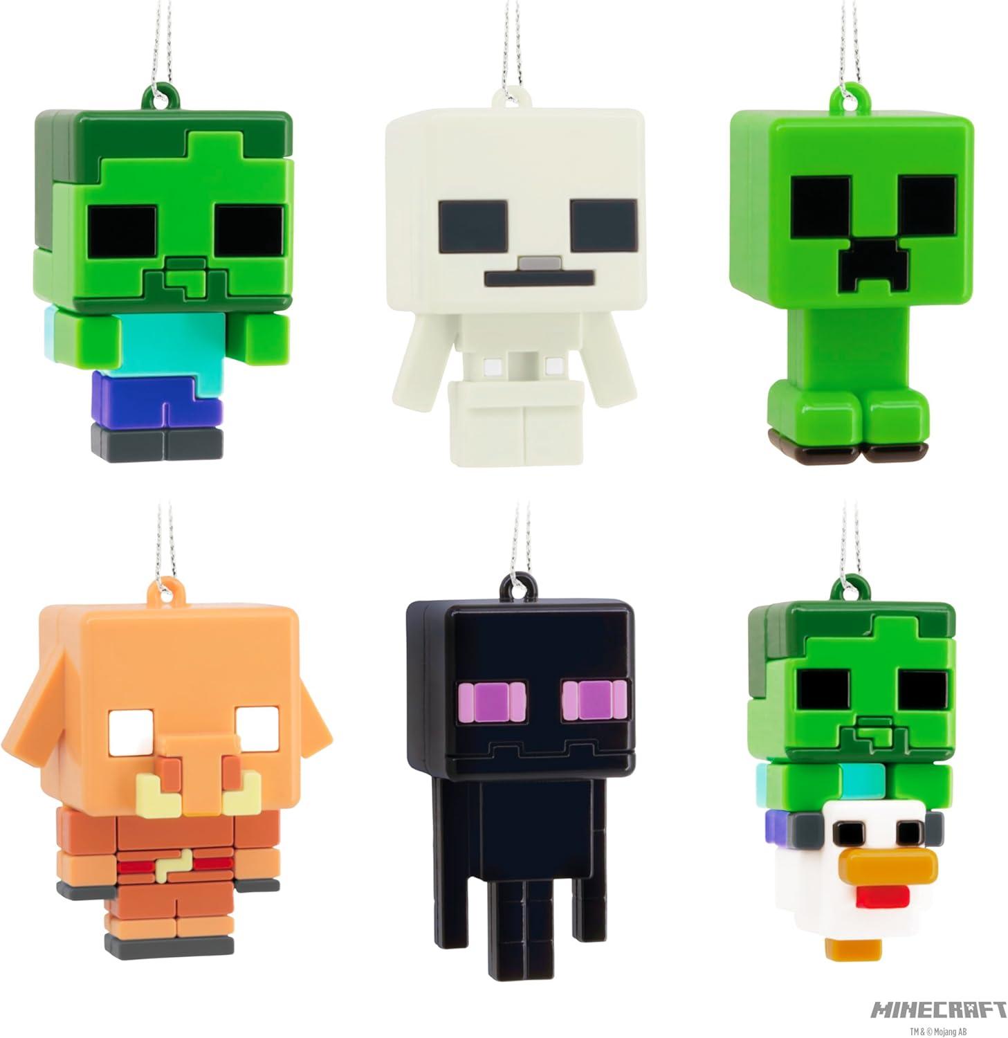 image:imageHallmark Minecraft Blind Box Mini Christmas Ornaments Purchase Includes 2 Tiny Mystery Ornaments