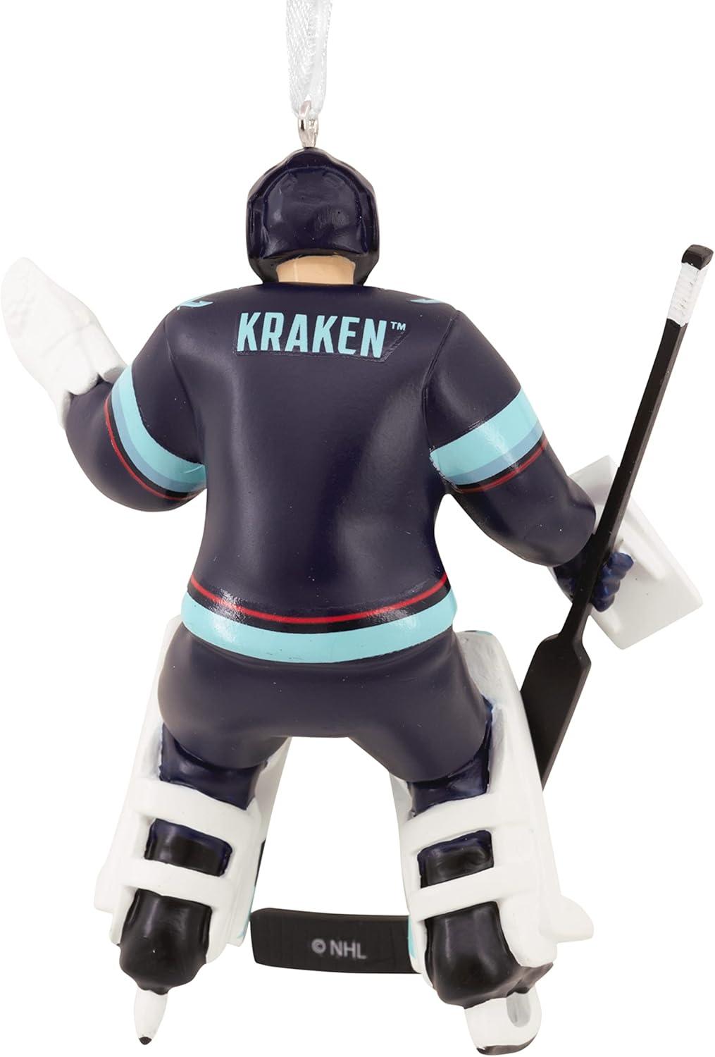 image:imageHallmark NHL Seattle Kraken Goalie Christmas OrnamentResin 0001OSL1990