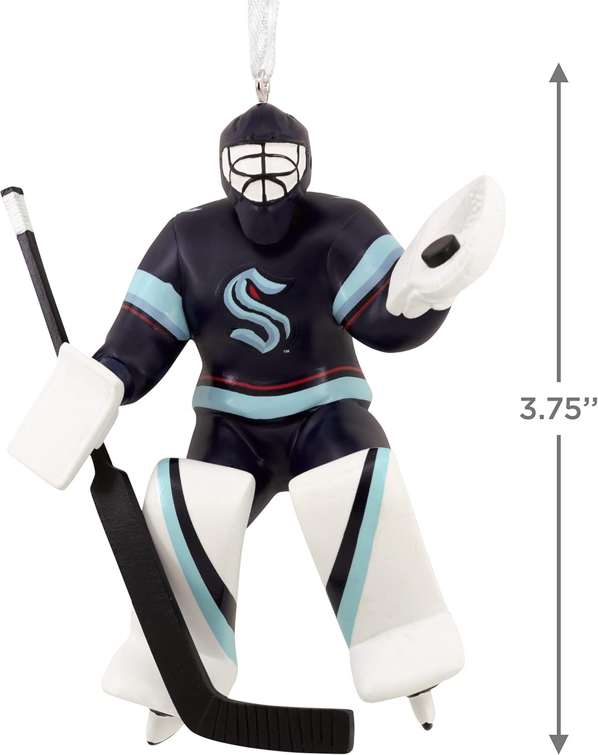 image:imageHallmark NHL Seattle Kraken Goalie Christmas OrnamentResin 0001OSL1990
