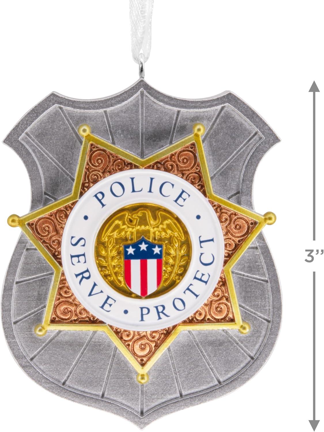 image:imageHallmark Police Badge Christmas Ornament Law Enforcement Gifts