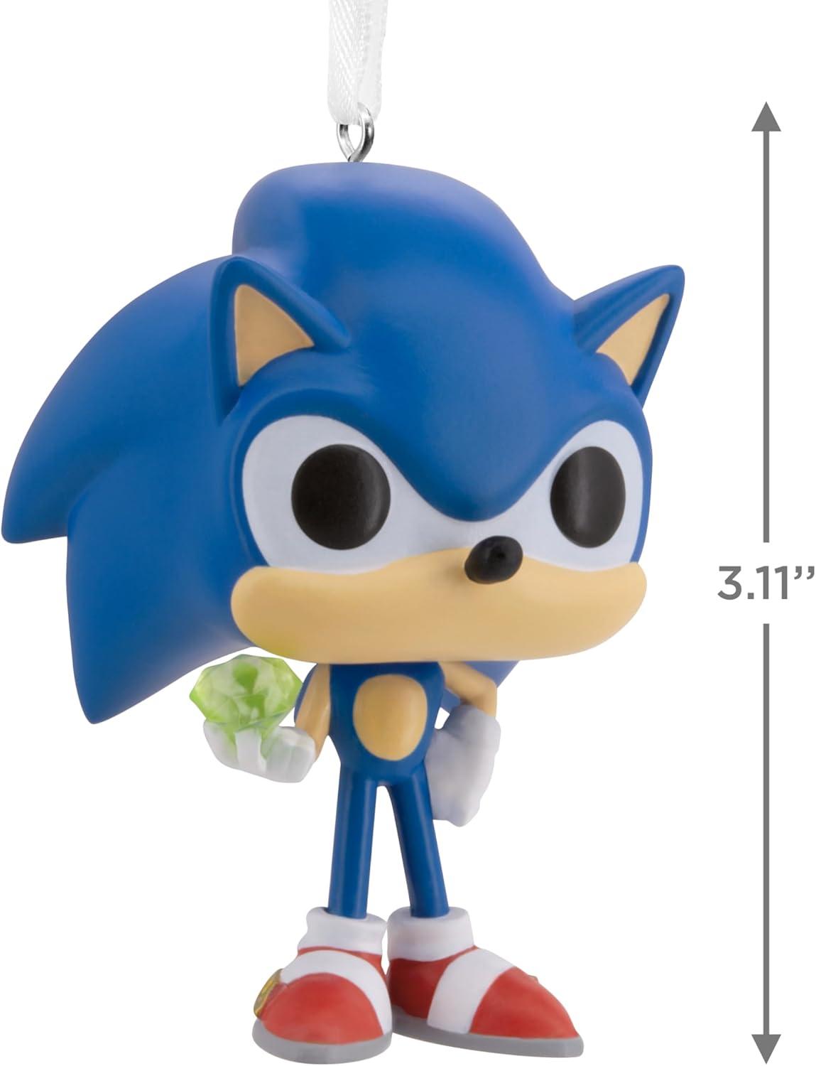 image:imageHallmark Sonic The Hedgehog with Emerald Funko POP Christmas Ornament Pop Culture Gifts