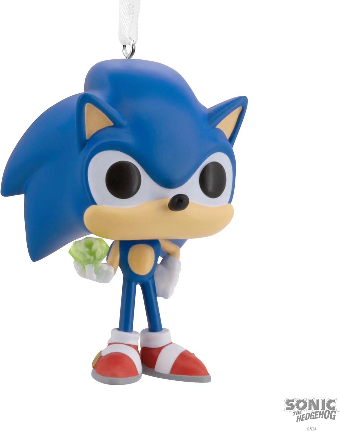 image:imageHallmark Sonic The Hedgehog with Emerald Funko POP Christmas Ornament Pop Culture Gifts