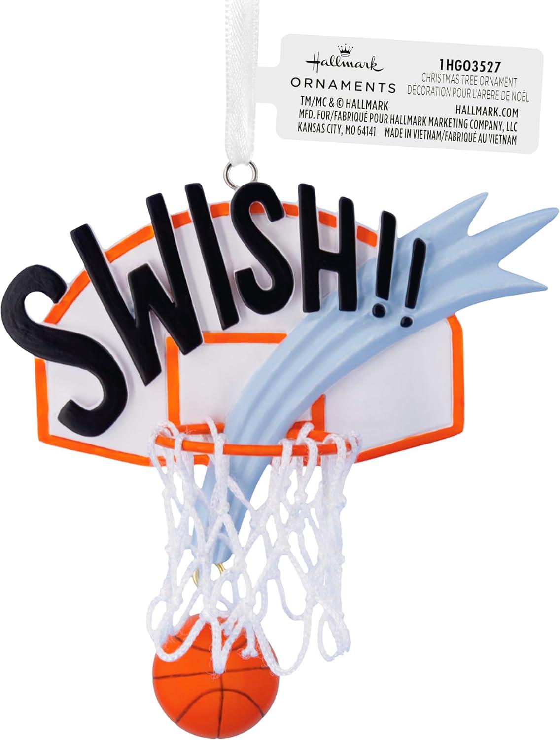 image:imageHallmark Swish Basketball Christmas OrnamentBasketball Swish
