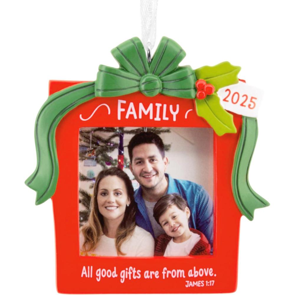 image:imageHallmark Dayspring Family Religious 2025 Photo Frame Christmas Ornament