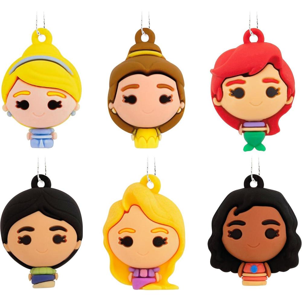 image:imageHallmark Disney Lilo and Stitch Christmas Ornaments Miniature Set of 6Princesses Mini