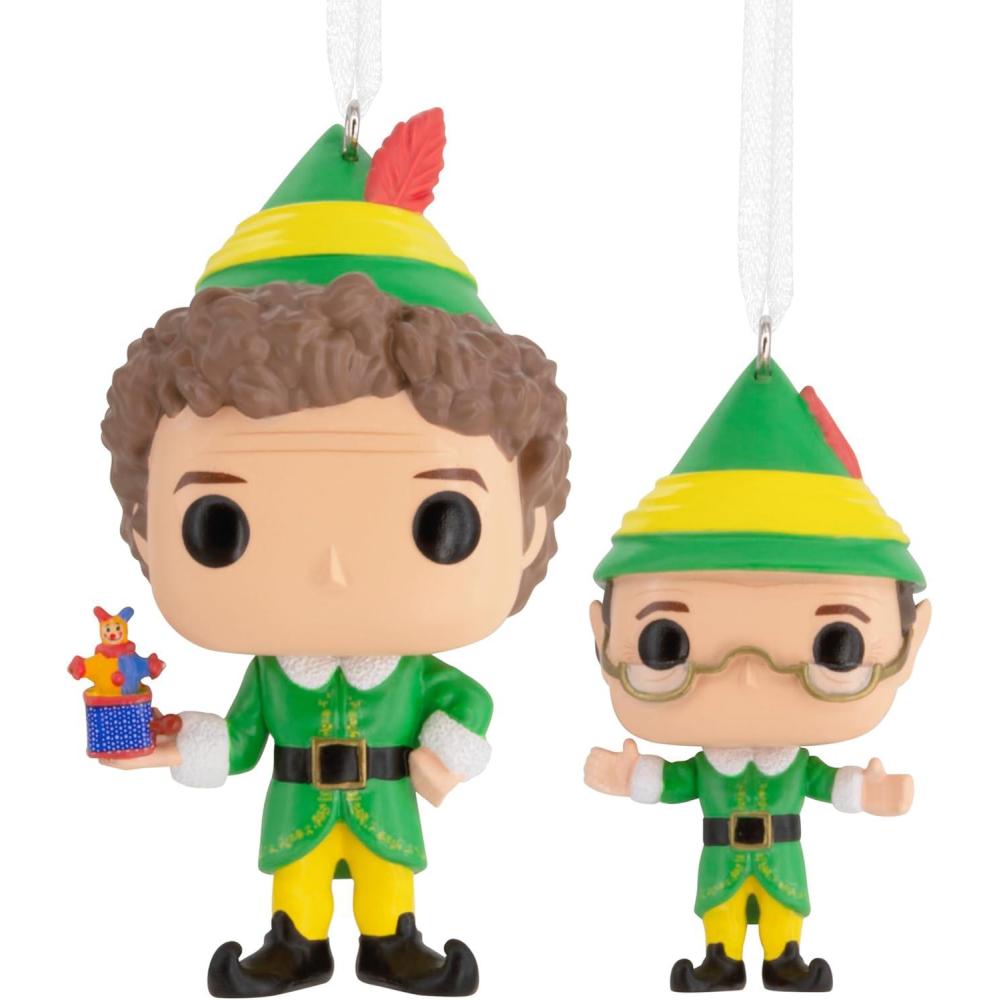 image:imageHallmark Elf Buddy The Elf and Papa Elf Funko POP Christmas Ornaments Set of 2 Pop Culture Gifts