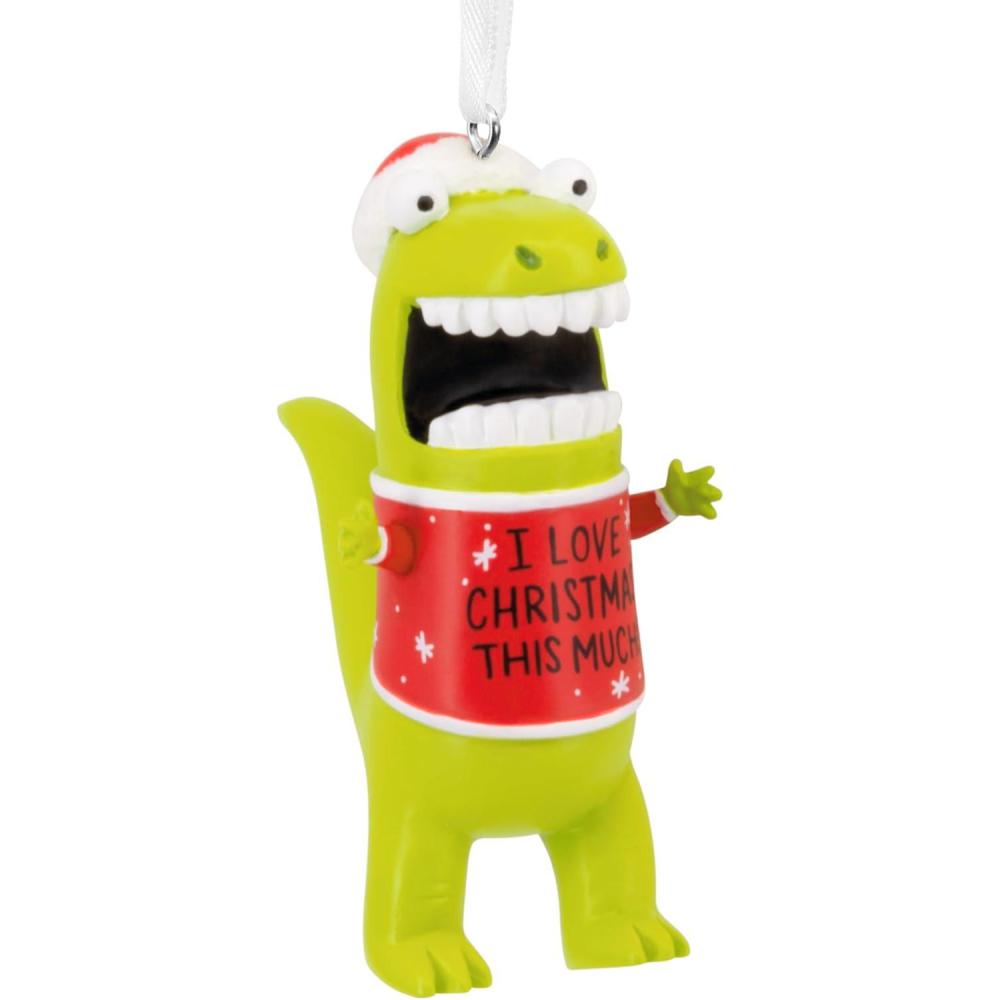 image:imageHallmark Love Christmas This Much Dinosaur Christmas Ornament Funny Gifts