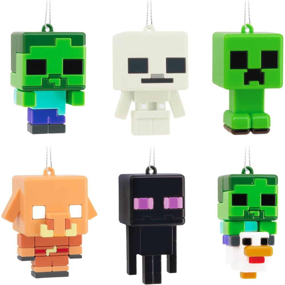 image:imageHallmark Minecraft Blind Box Mini Christmas Ornaments Purchase Includes 2 Tiny Mystery Ornaments