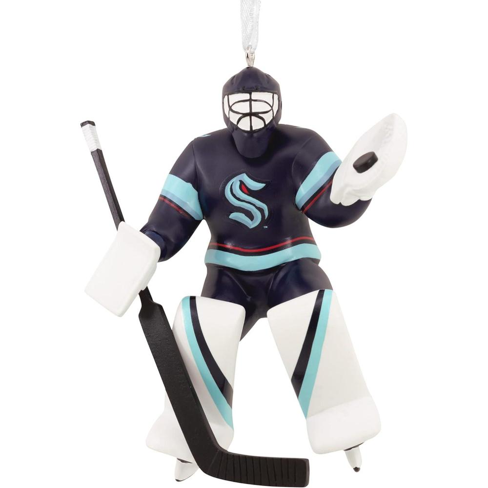 image:imageHallmark NHL Seattle Kraken Goalie Christmas OrnamentResin 0001OSL1990