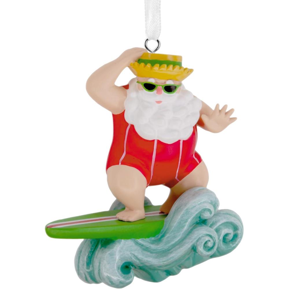 image:imageHallmark Surfing Santa Christmas Ornament Beach Gifts