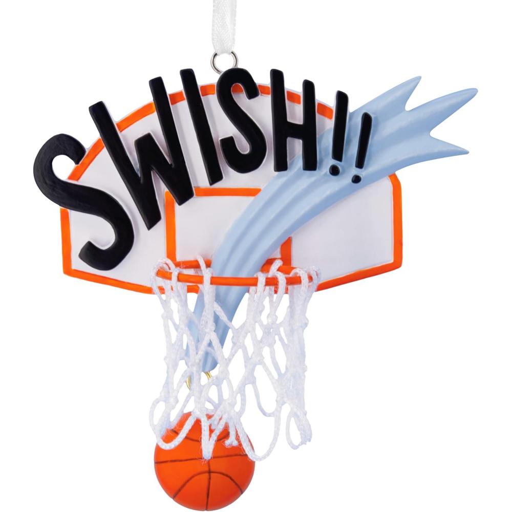 image:imageHallmark Swish Basketball Christmas OrnamentBasketball Swish