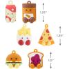 Hallmark Better Together Food Mini Christmas Ornaments, Shatterproof, Set of 6, Food Gifts