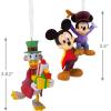 Hallmark Disney Mickey’s Christmas Carol Christmas Ornaments, Set of 2(Mickey Christmas Carol)