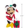 Hallmark Disney Minnie Mouse Holding Kitten Christmas Ornament(Minnie with Present)