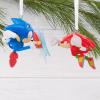 Hallmark Sonic The Hedgehog Sonic vs. Knuckles Christmas Ornaments, Set of 2, Gifts for Gamers