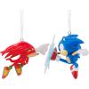 Hallmark Sonic The Hedgehog Sonic vs. Knuckles Christmas Ornaments, Set of 2, Gifts for Gamers