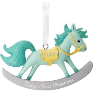 Hallmark Baby Boy’s First Christmas Rocking Horse 2025 Christmas Ornament, New Baby Gifts