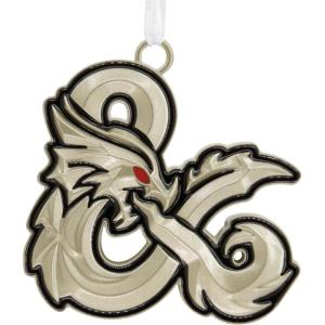 Hallmark Dungeons & Dragons: Honor Among Thieves Dragon Ampersand Christmas Ornament, Metal, Pop Culture Gifts