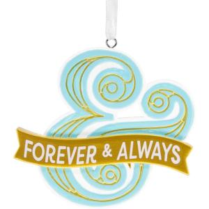 Hallmark Forever and Always Ampersand Christmas Ornament, Love Gifts