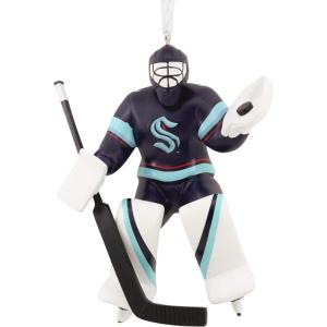 Hallmark NHL Seattle Kraken Goalie Christmas Ornament,Resin 0001OSL1990