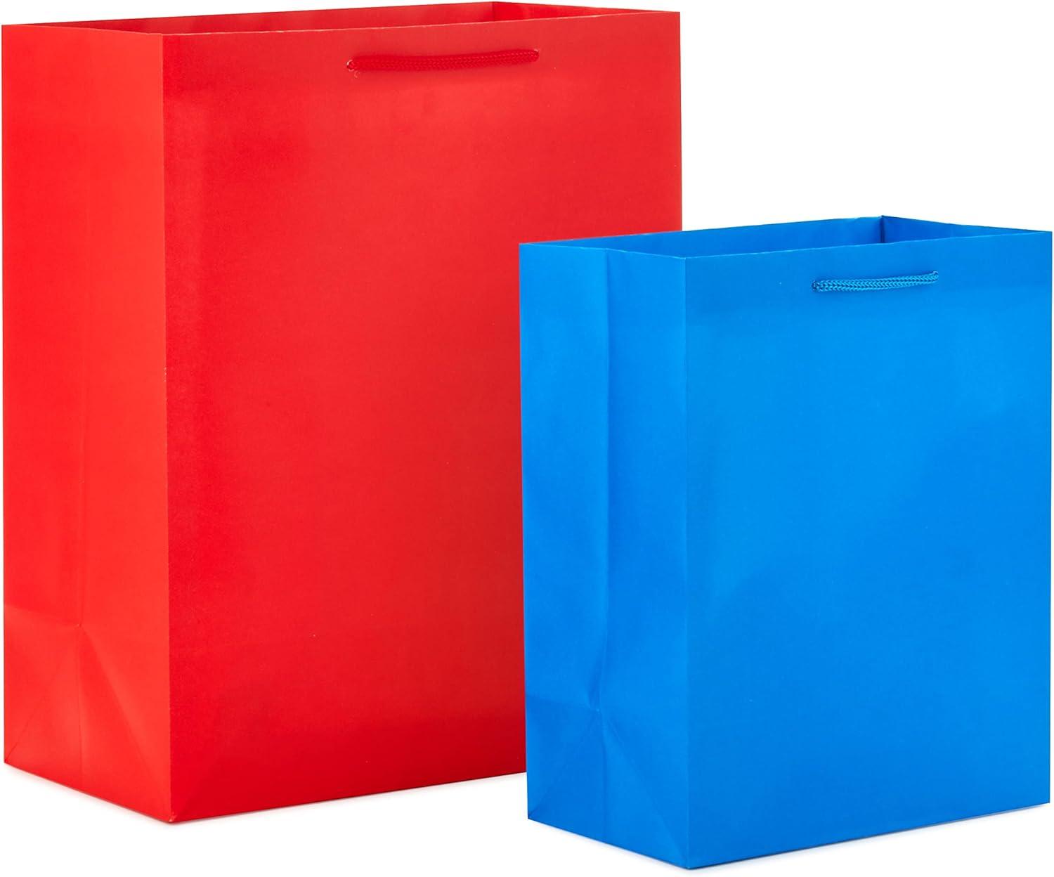 image:imageHallmark Assorted Birthday Gift Bags 8 Bags 4 Medium 9 4 Large 13 Birthday Cake Stripes Balloons Solids in Red Yellow BlueBirthday Cake