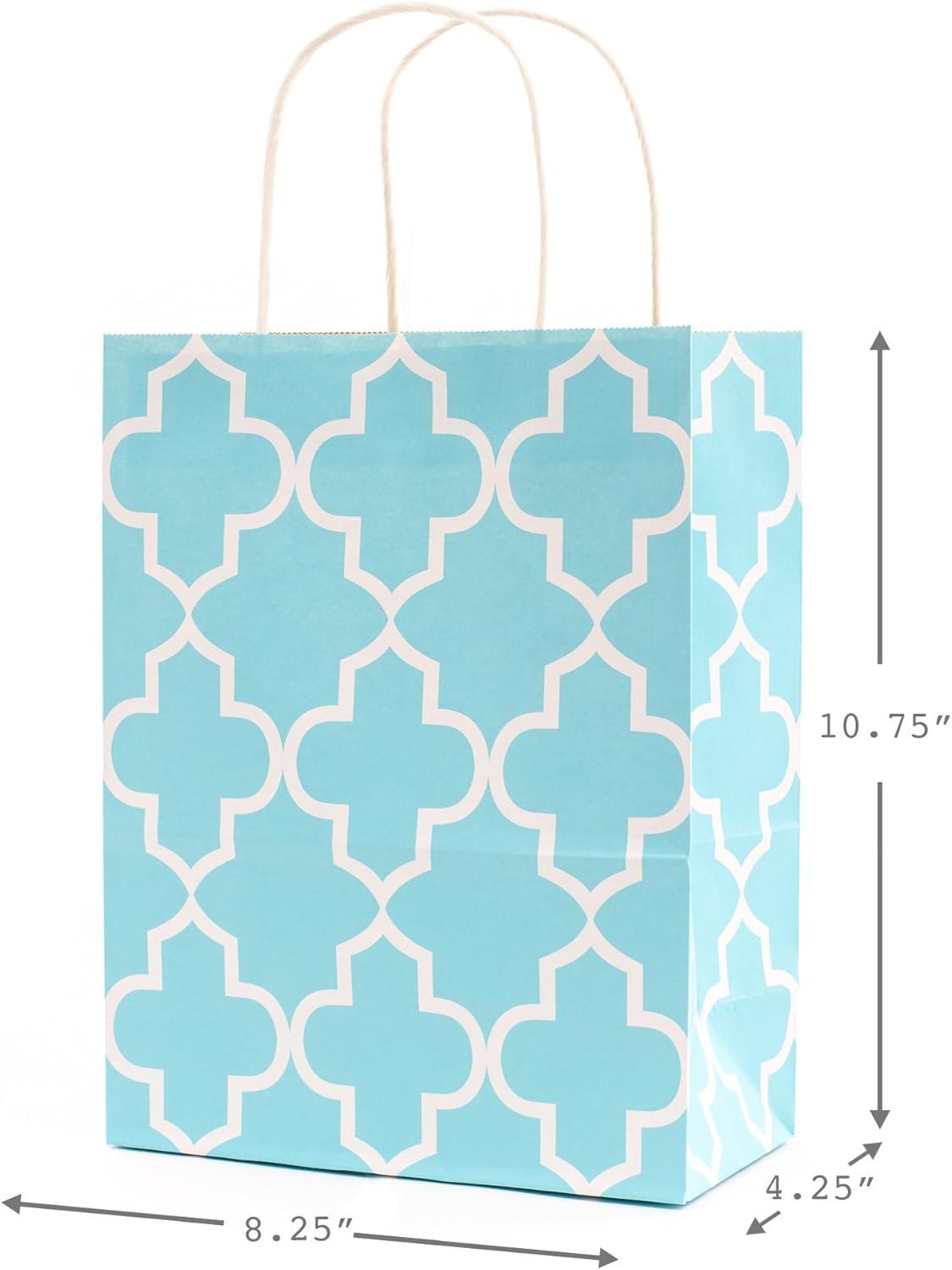 image:imageHallmark Pastel Gift Bags in Assorted Sizes Pack of 125 Medium 8 4 Large 11 3 Extra Large 14 for Baby Showers Bridal Showers Birthdays EasterPack of 15