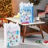 Hallmark 15″ Christmas Gift Bags (2 Extra Large Bags: Pink and Blue, Penguins, Hedgehogs, Santa, Snowmen, Dog, Bunny Rabbits) for Kids, Grandchildren, Winter Baby Showers(Extra Large)