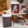 Hallmark 15″ Extra Large Christmas Gift Bag Set (2 Bags: Classic Santa, Black, Red and Green Plaid) for Friends, Family, Teachers, Coworkers(1 Count (Pack of 2))
