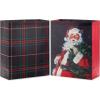 Hallmark 15″ Extra Large Christmas Gift Bag Set (2 Bags: Classic Santa, Black, Red and Green Plaid) for Friends, Family, Teachers, Coworkers(1 Count (Pack of 2))