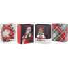 Hallmark 15″ Extra Large Christmas Gift Bag Set (2 Bags: Classic Santa, Black, Red and Green Plaid) for Friends, Family, Teachers, Coworkers(1 Count (Pack of 4))