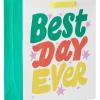 Hallmark Assorted Birthday Gift Bags (8 Bags: 4 Medium 9″, 4 Large 13″) Birthday Cake, Stripes, Balloons, Solids in Red, Yellow, Blue(Best Day Ever)