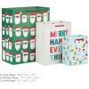 Hallmark Christmas Gift Bag Assortment (8 Holiday Bags; 3 Small 6″, 3 Medium 9″, 2 Large 13″) Multicultural Santa Claus, Merry Happy Everything, Tacos, Donuts, Pizza, for Kids, Teachers, Foodies