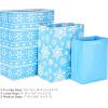 Hallmark Christmas Gift Bags Assorted Sizes (12 Bags: 5 Medium 8″, 4 Large 11″, 3 Extra Large 14″) Red, Blue, Green, Solids, Snowflakes, Stripes(12 Piece Assortment)